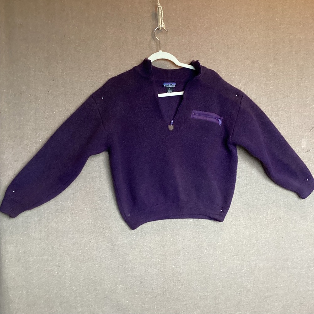 Vintage Patagonia 1/4 zip sweater 100% wool